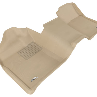 3D MAXpider 2007-2013 Chevrolet/GMC Silverado/Sierra Regular Cab Kagu 1st Row Floormat - Black