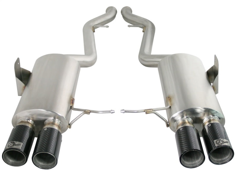 aFe MACHForce XP Exhaust Cat-Back 2.5in Dia Carbon Fiber Tips SS-304 08-13 BMW M3 (E90) V8 4.0L aFe MACHForce XP Exhaust Cat-Back 2.5in Dia Carbon Fiber Tips SS-304 08-13 BMW M3 (E90) V8 4.0L