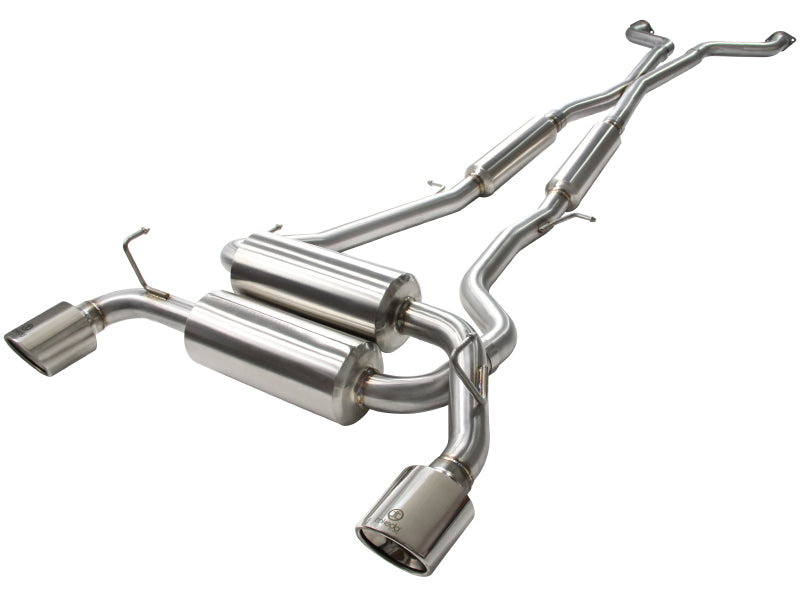 aFe Takeda 2-1/2in 304SS Cat-Back Exhaust Infiniti G37 08-13/Q60 14-15 V6-3.7 w/ Polished Tips aFe Takeda 2-1/2in 304SS Cat-Back Exhaust Infiniti G37 08-13/Q60 14-15 V6-3.7 w/ Polished Tips