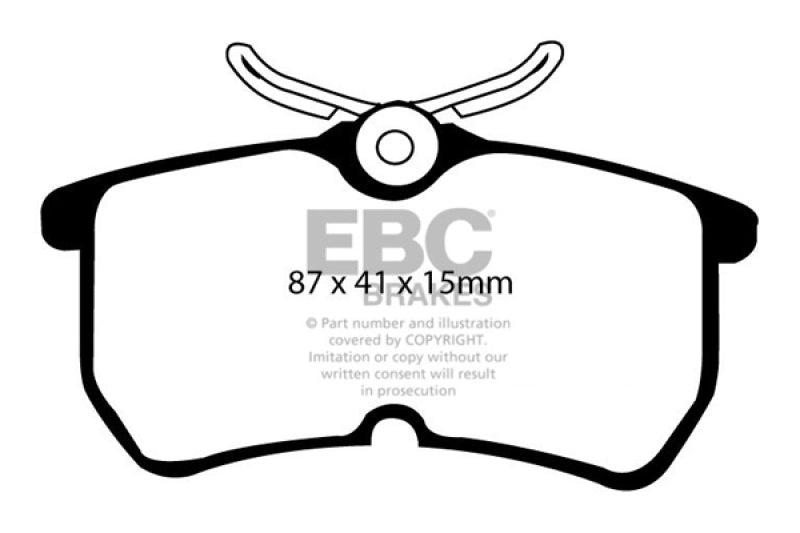 EBC 13+ Ford Fiesta 1.6 Turbo ST Greenstuff Rear Brake Pads EBC 13+ Ford Fiesta 1.6 Turbo ST Greenstuff Rear Brake Pads