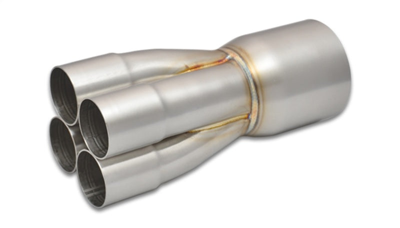 Vibrant 4-1 SS Merge Collectors (1-3/4in Inlet Slipover ID 3in Merge Outlet OD) - Sold Individually Vibrant 4-1 SS Merge Collectors (1-3/4in Inlet Slipover ID 3in Merge Outlet OD) - Sold Individually