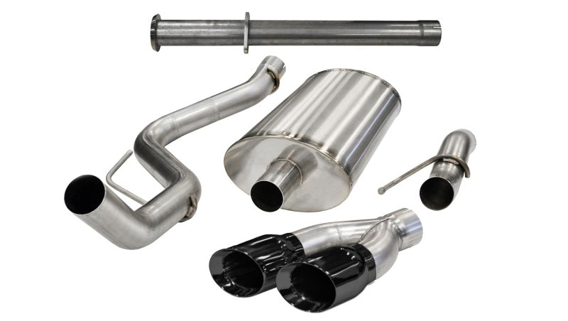 Corsa 2011-2014 Ford F-150 Raptor 6.2L V8 145in Wheelbase Black Xtreme Cat-Back Exhaust Corsa 2011-2014 Ford F-150 Raptor 6.2L V8 145in Wheelbase Black Xtreme Cat-Back Exhaust