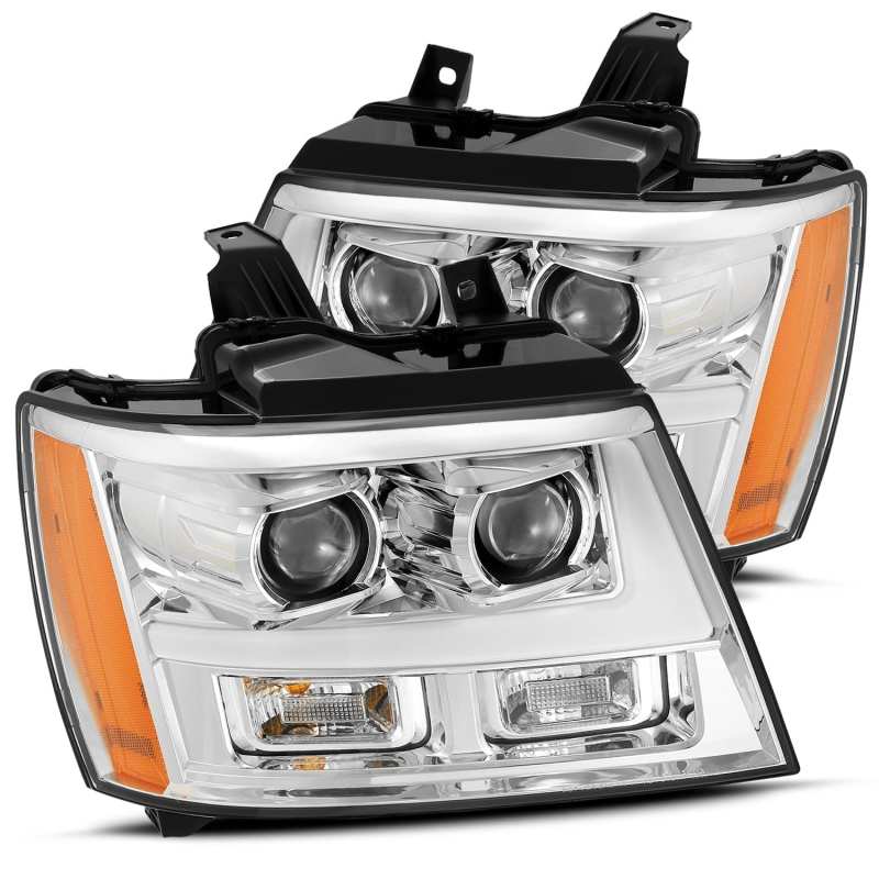 AlphaRex 07-14 Chevrolet Tahoe/Suburban LUXX Series LED Projector headlights Chrome w/DRL/Sequential AlphaRex 07-14 Chevrolet Tahoe/Suburban LUXX Series LED Projector headlights Chrome w/DRL/Sequential