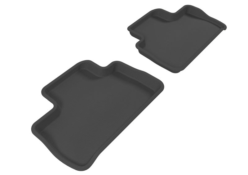 3D MAXpider 2007-2014 Land Rover Lr2 Kagu 2nd Row Floormats - Black 3D MAXpider 2007-2014 Land Rover Lr2 Kagu 2nd Row Floormats - Black