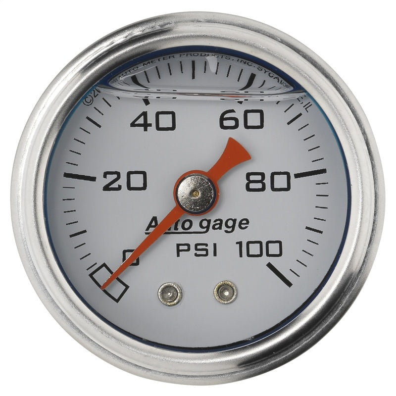 Autometer 1.5 inch Fuel Pressure Gauge 0-100 PSI Autometer 1.5 inch Fuel Pressure Gauge 0-100 PSI