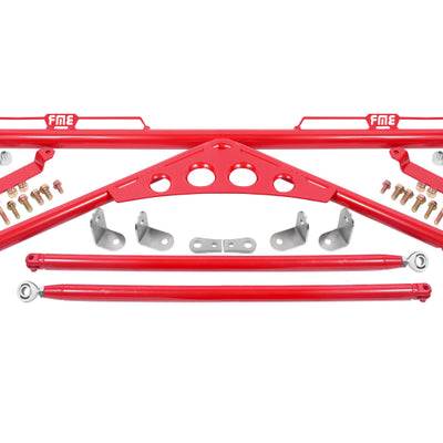 BMR 15-20 Ford Mustang Harness Bar - Red