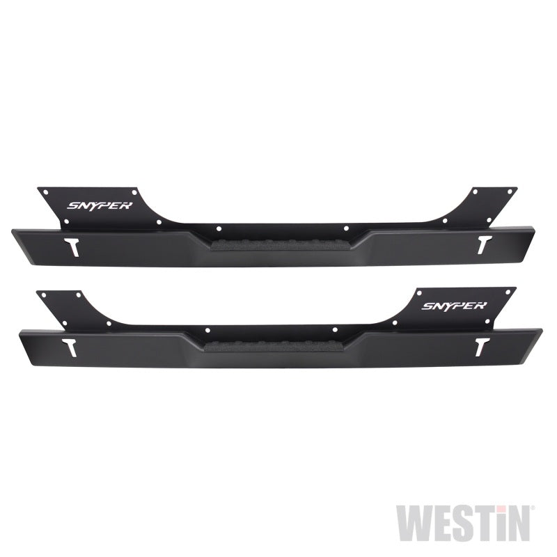Westin/Snyper 07-17 Jeep Wrangler Rock Slider Steps - Textured Black Westin/Snyper 07-17 Jeep Wrangler Rock Slider Steps - Textured Black