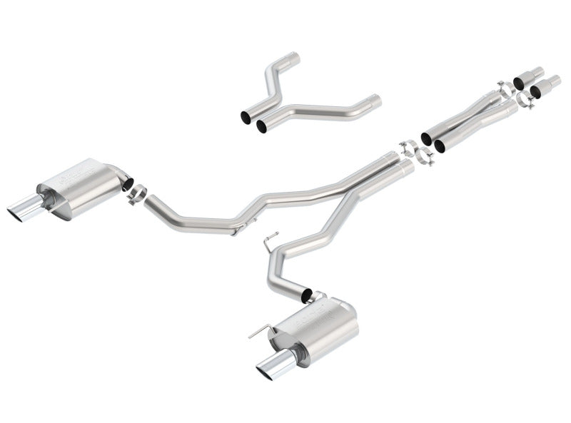 Borla Atak Cat-Back 15-17 Ford Mustang GT 5.0L V8 MT/AT 3in pipe 4in tip Borla Atak Cat-Back 15-17 Ford Mustang GT 5.0L V8 MT/AT 3in pipe 4in tip
