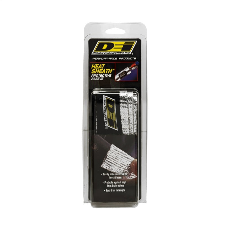 DEI Heat Sheath 3/4in x 3ft - Aluminized Sleeving - Sewn Edge DEI Heat Sheath 3/4in x 3ft - Aluminized Sleeving - Sewn Edge