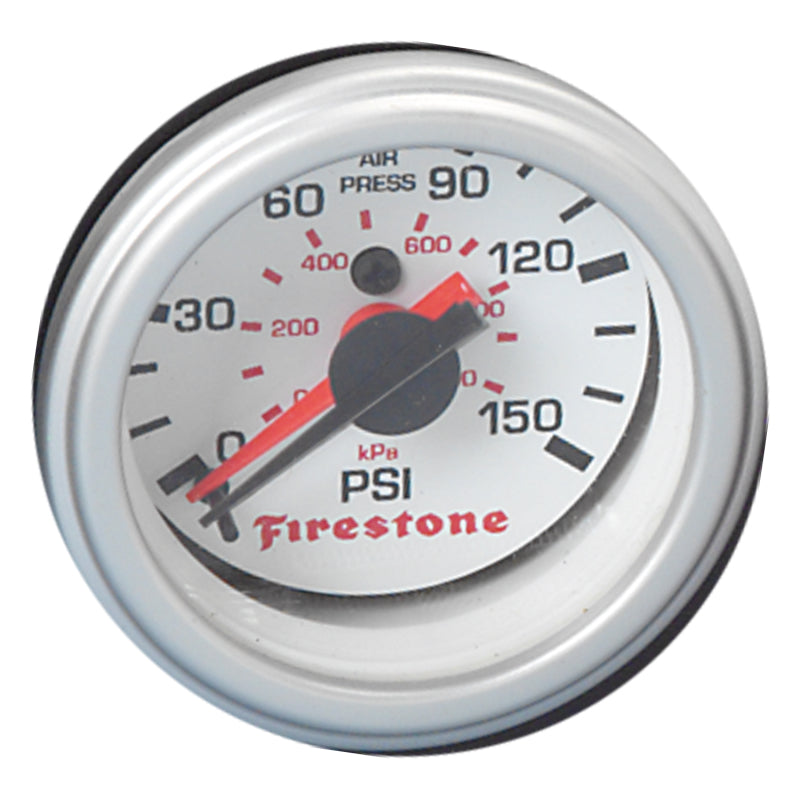 Firestone Replacement Pressure Gauge - White Face Dual GA Only (For PN 2241 / 2260) (WR17609201) Firestone Replacement Pressure Gauge - White Face Dual GA Only (For PN 2241 / 2260) (WR17609201)
