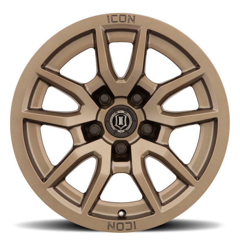 ICON Vector 5 17x8.5 5x5 -6mm Offset 4.5in BS 71.5mm Bore Bronze Wheel ICON Vector 5 17x8.5 5x5 -6mm Offset 4.5in BS 71.5mm Bore Bronze Wheel