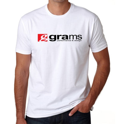 Grams Performance and Design Logo White T-Shirt - XL