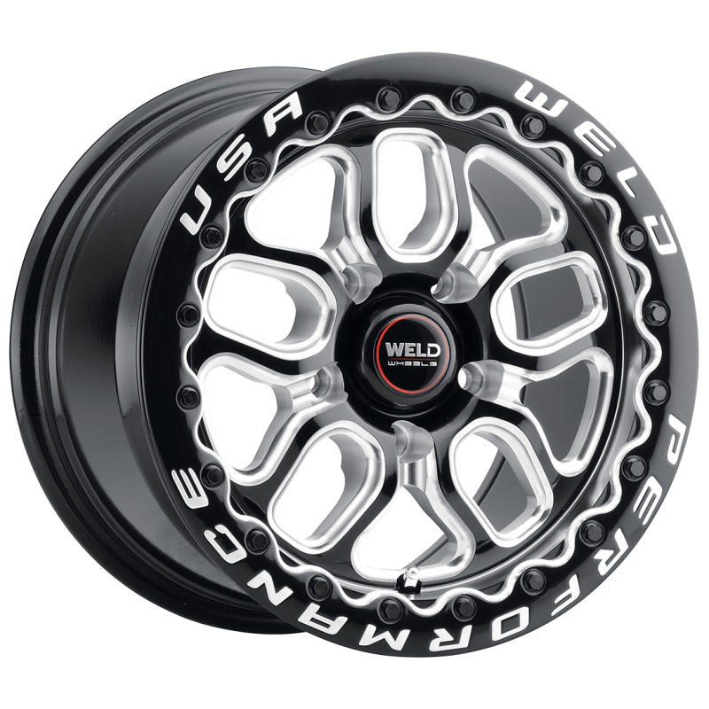 Weld S907 15X10 Laguna Beadlock 5X120.7 ET50 BS7.50 Gloss Black MIL Dia 78.1 Weld S907 15X10 Laguna Beadlock 5X120.7 ET50 BS7.50 Gloss Black MIL Dia 78.1