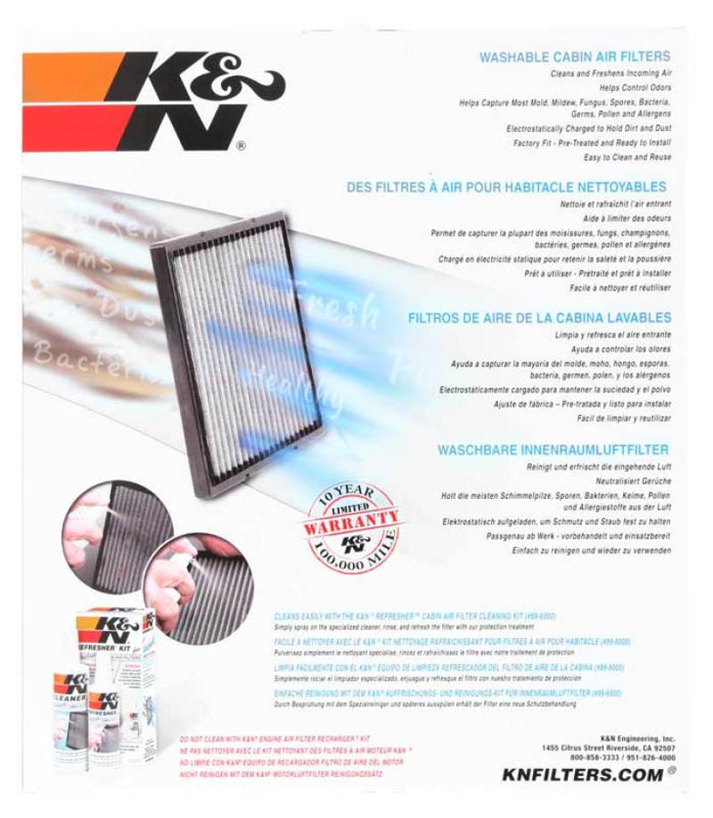 K&N 13-16 Audi SQ5 3.0L V6 Cabin Air Filter K&N 13-16 Audi SQ5 3.0L V6 Cabin Air Filter