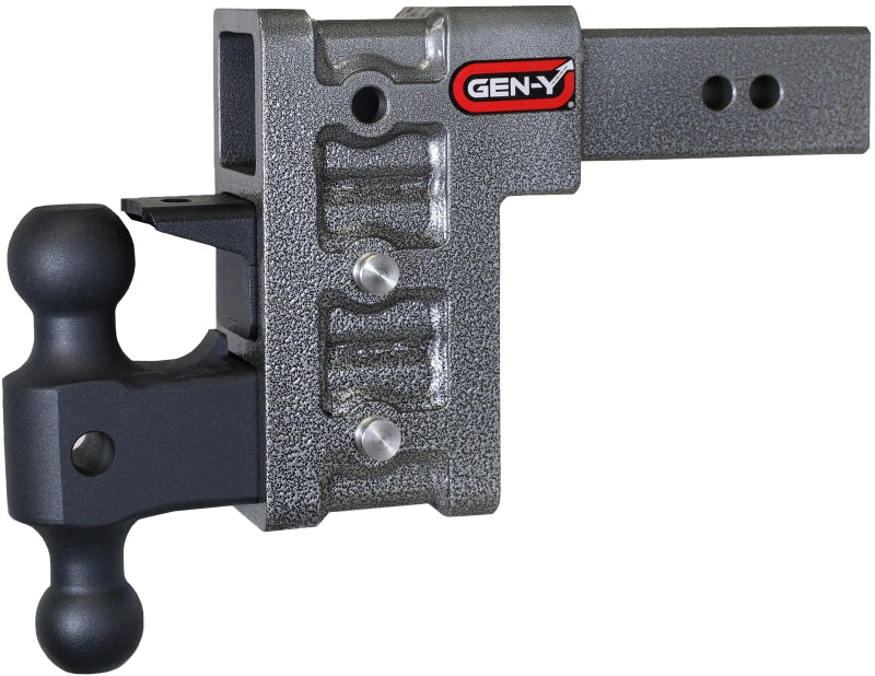 Gen-Y Mega Duty 2.5in Shank 6in Drop 3K TW 21K Hitch w/GH-061 Dual-Ball/GH-062 Pintle Lock Gen-Y Mega Duty 2.5in Shank 6in Drop 3K TW 21K Hitch w/GH-061 Dual-Ball/GH-062 Pintle Lock