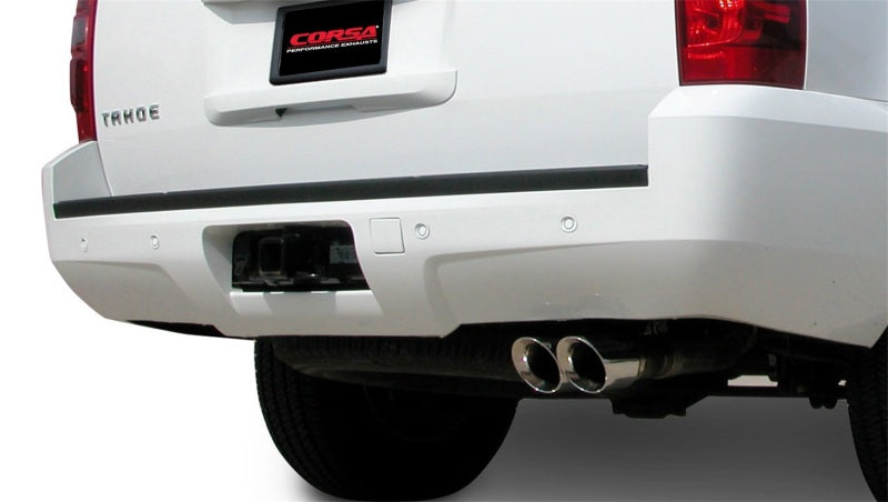 Corsa 2007-2008 Chevrolet Tahoe 5.3L V8 Polished Sport Cat-Back Exhaust Corsa 2007-2008 Chevrolet Tahoe 5.3L V8 Polished Sport Cat-Back Exhaust
