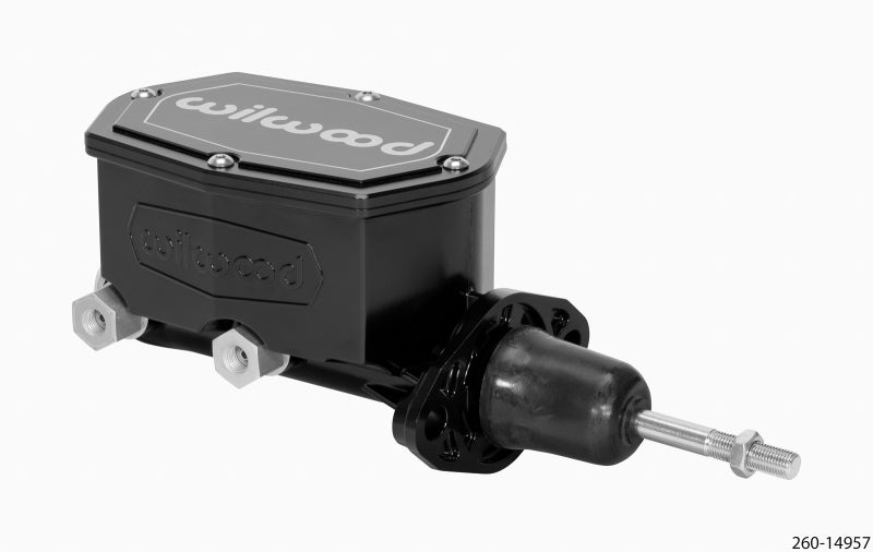 Wilwood Compact Tandem Master Cylinder - 7/8in Bore - w/Pushrod (Black) Wilwood Compact Tandem Master Cylinder - 7/8in Bore - w/Pushrod (Black)