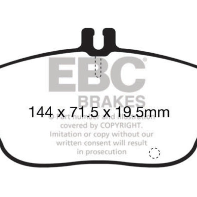 EBC 13+ Mercedes-Benz CLA250 2.0 Turbo Redstuff Front Brake Pads