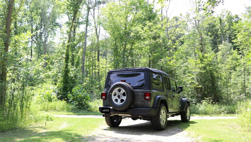 Corsa 2018-2025 Jeep Wrangler JL 2.5in Dual Rear Exit Polished Tips Sport Axle-Back Exhaust Corsa 2018-2025 Jeep Wrangler JL 2.5in Dual Rear Exit Polished Tips Sport Axle-Back Exhaust