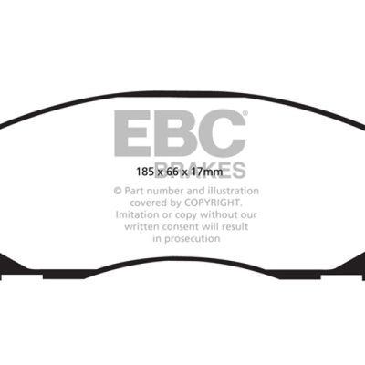EBC 10-11 Saab 9-5 2.0 Turbo (13.3 inch front rotor) Yellowstuff Front Brake Pads