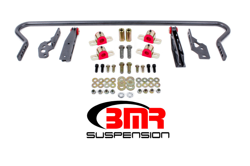 BMR 11-14 S197 Mustang Rear Hollow 25mm Adj. Sway Bar Kit w/ Bushings - Black Hammertone BMR 11-14 S197 Mustang Rear Hollow 25mm Adj. Sway Bar Kit w/ Bushings - Black Hammertone