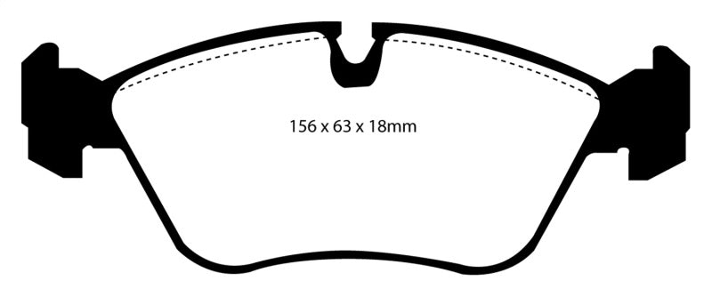EBC 93-97 Volvo 850 2.3 Turbo Redstuff Front Brake Pads EBC 93-97 Volvo 850 2.3 Turbo Redstuff Front Brake Pads