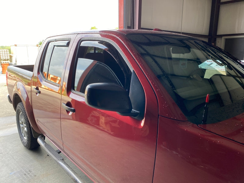 EGR 05+ Nissn Frontier Crew Cab In-Channel Window Visors - Set of 4 EGR 05+ Nissn Frontier Crew Cab In-Channel Window Visors - Set of 4