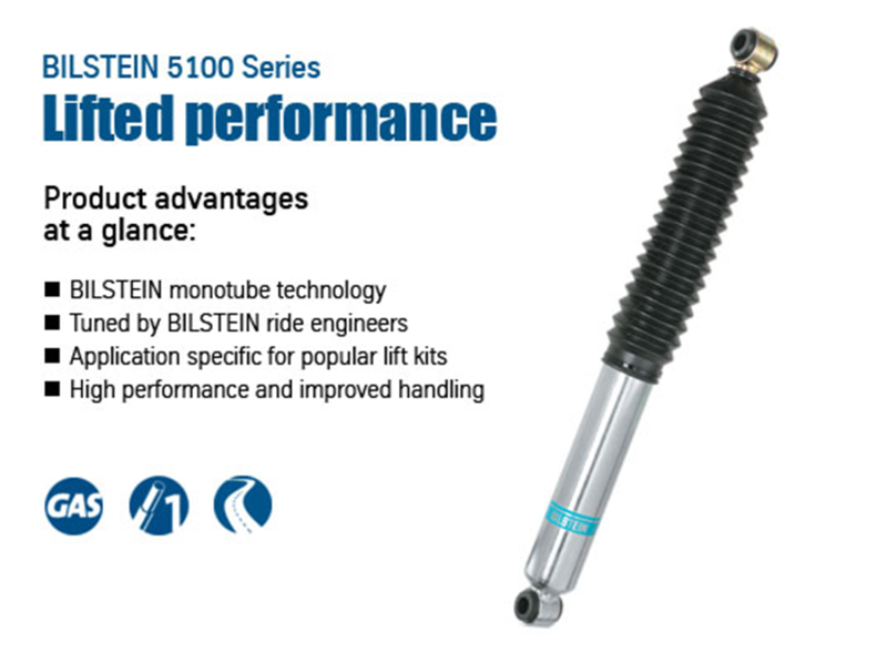 Bilstein 5100 Series 00-05 Ford Excursion Rear 46mm Monotube Shock Absorber Bilstein 5100 Series 00-05 Ford Excursion Rear 46mm Monotube Shock Absorber
