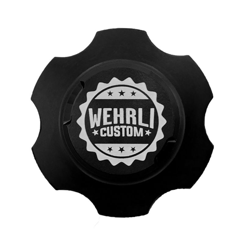 Wehrli 2001+ GM Duramax LB7/LLY/LBZ/LMM/LML/L5P Billet Oil Fill Cap - Black Anodized Wehrli 2001+ GM Duramax LB7/LLY/LBZ/LMM/LML/L5P Billet Oil Fill Cap - Black Anodized