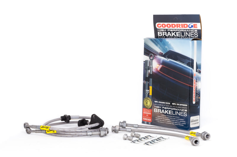 Goodridge 92-95 Honda Civic All Models w/ Rear Drum / 93-00 Del Sol Rear Drum SS Brake Lines Goodridge 92-95 Honda Civic All Models w/ Rear Drum / 93-00 Del Sol Rear Drum SS Brake Lines