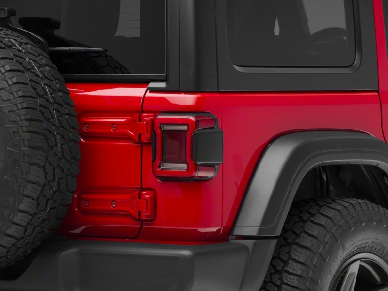 Raxiom 18-23 Jeep Wrangler JL Horizon LED Tail Lights- BlkHousing- Red Lens Raxiom 18-23 Jeep Wrangler JL Horizon LED Tail Lights- BlkHousing- Red Lens