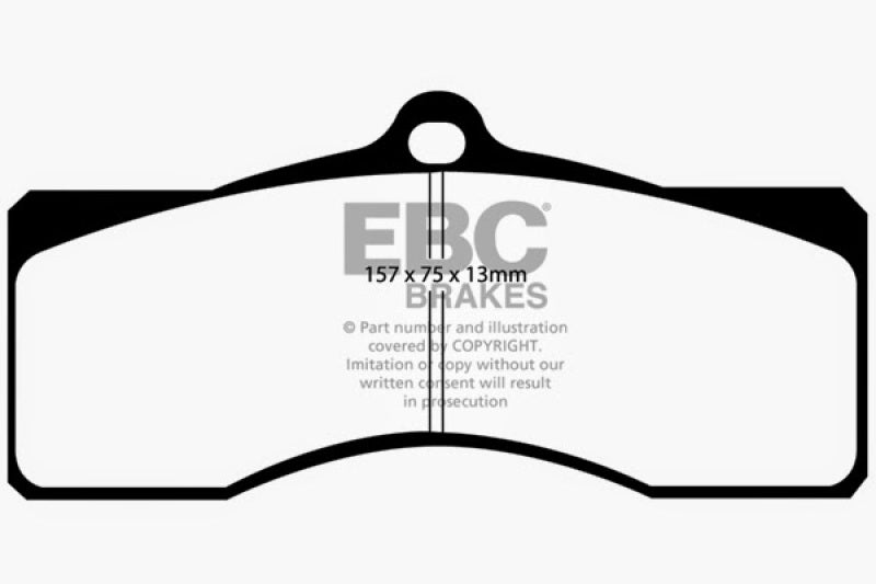 EBC 68-69 Chevrolet Camaro (1st Gen) 4.9 Greenstuff Front Brake Pads EBC 68-69 Chevrolet Camaro (1st Gen) 4.9 Greenstuff Front Brake Pads