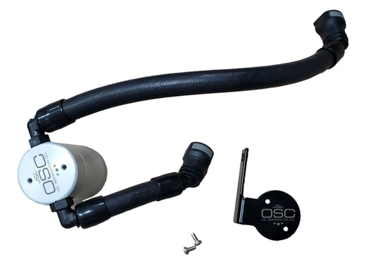 J&L 2020-2022 Ford Mustang GT500 Passenger Side Oil Separator 3.0 - Clear Anodized J&L 2020-2022 Ford Mustang GT500 Passenger Side Oil Separator 3.0 - Clear Anodized