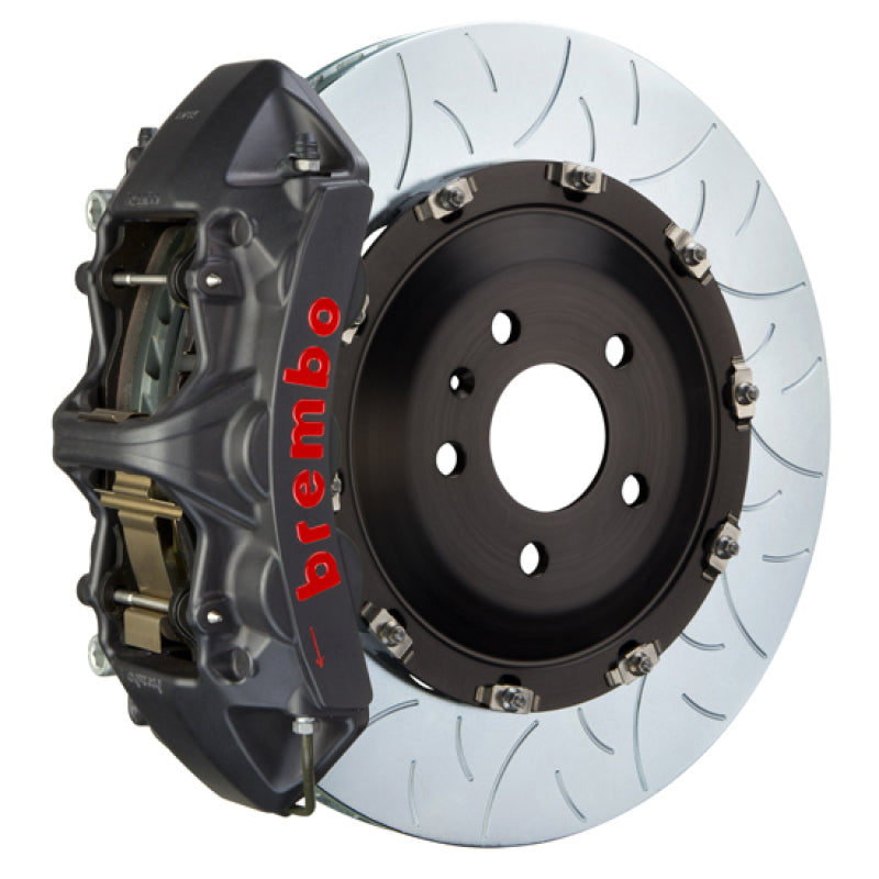 Brembo 15-19 Macan Turbo Front GTS BBK 6 Piston Cast 405x34 2pc Rotor Slotted Type3-Black HA Brembo 15-19 Macan Turbo Front GTS BBK 6 Piston Cast 405x34 2pc Rotor Slotted Type3-Black HA