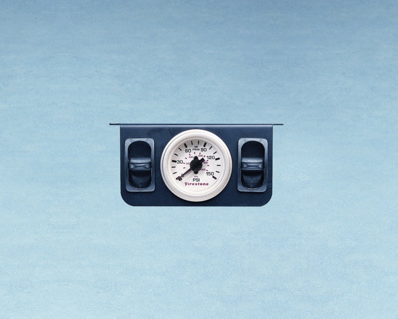 Firestone Air Adjustable Leveling Pneumatic Control Panel w/Dual Gauge 0-150psi - White (WR17602241) Firestone Air Adjustable Leveling Pneumatic Control Panel w/Dual Gauge 0-150psi - White (WR17602241)