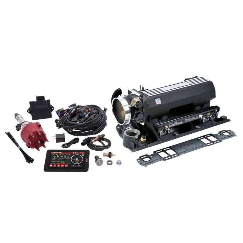 Edelbrock Pro Flo 4 Fuel Inject Kit XT Seq Port SBC 429/460 1986 625 Max HP 35 LbHr Injectors Black Edelbrock Pro Flo 4 Fuel Inject Kit XT Seq Port SBC 429/460 1986 625 Max HP 35 LbHr Injectors Black