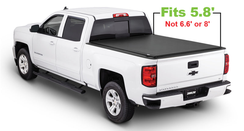 Tonno Pro 14-19 Chevy Silverado 1500 5.8ft Fleetside Lo-Roll Tonneau Cover Tonno Pro 14-19 Chevy Silverado 1500 5.8ft Fleetside Lo-Roll Tonneau Cover
