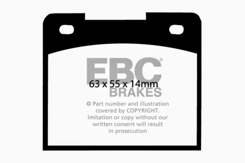 EBC 66-68 Volvo 140 1.8 Greenstuff Rear Brake Pads EBC 66-68 Volvo 140 1.8 Greenstuff Rear Brake Pads