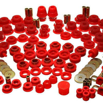 Energy Suspension 07-11 Jeep JK 2dr Red Hyper-Flex Master Bushing Set
