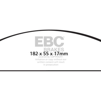 EBC 04-07 Ford Five Hundred 3.0 Redstuff Front Brake Pads