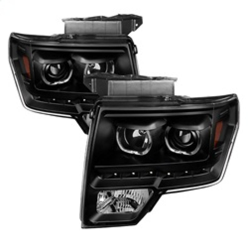 xTune Ford F150 09-14 Projector Headlights Halogen Model Only LED Halo Black PRO-JH-FF15009-CFB-BK xTune Ford F150 09-14 Projector Headlights Halogen Model Only LED Halo Black PRO-JH-FF15009-CFB-BK