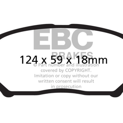 EBC 05-10 Chevrolet Cobalt 2.2 4 Lug Ultimax2 Front Brake Pads