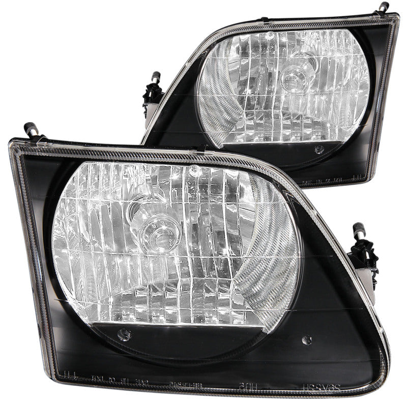 ANZO 1997.5-2003 Ford F-150 Crystal Headlights Black G2 ANZO 1997.5-2003 Ford F-150 Crystal Headlights Black G2