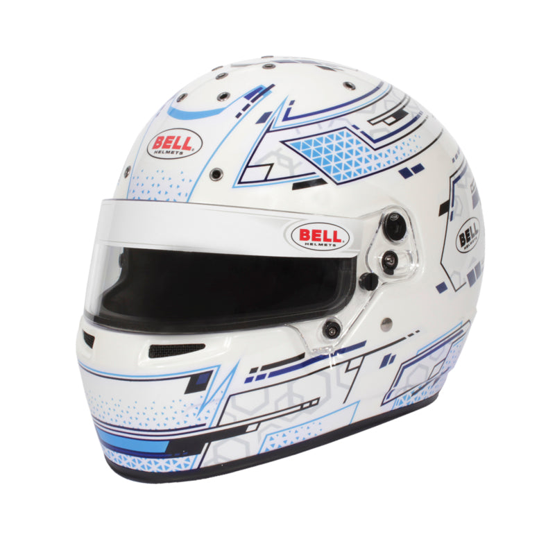 Bell RS7-K K2020 V15 BRUSA HELMET - Size 57 (White/Blue) Bell RS7-K K2020 V15 BRUSA HELMET - Size 57 (White/Blue)