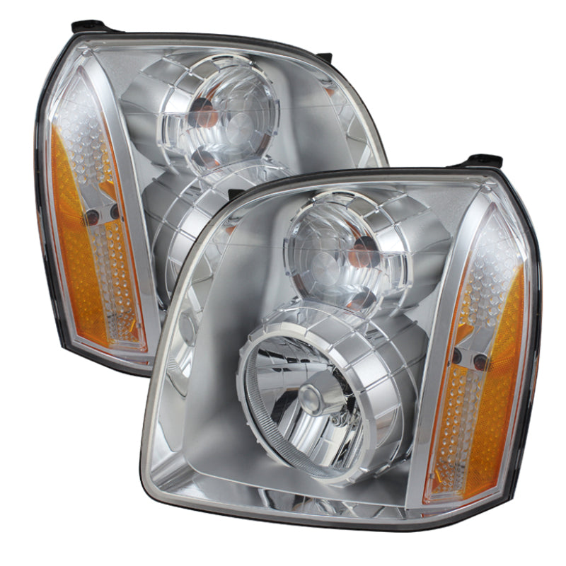 Xtune GMC Yukon Denali 07-14/Yukon Xl Denali 07-14 10-14 Crystal Headlights Chrome HD-JH-GYD07-AM-C Xtune GMC Yukon Denali 07-14/Yukon Xl Denali 07-14 10-14 Crystal Headlights Chrome HD-JH-GYD07-AM-C