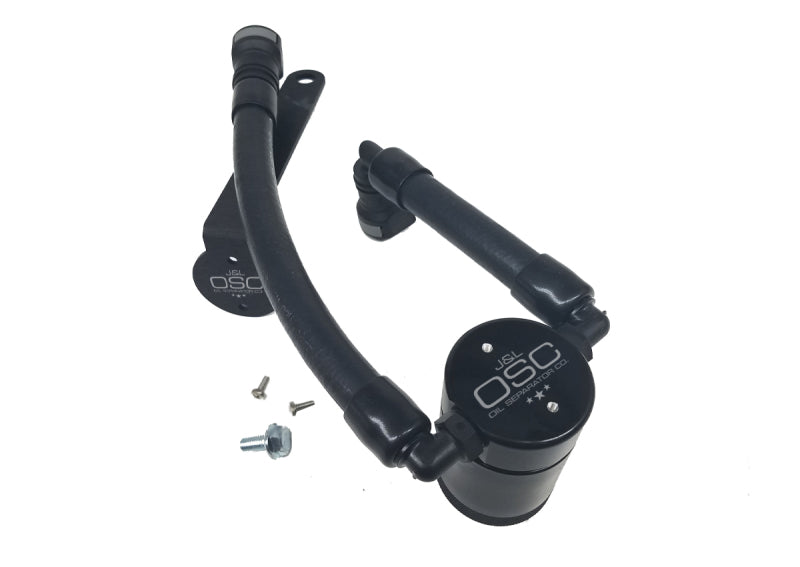 J&L 07-14 Ford Mustang GT500 Driver Side Oil Separator 3.0 - Black Anodized J&L 07-14 Ford Mustang GT500 Driver Side Oil Separator 3.0 - Black Anodized