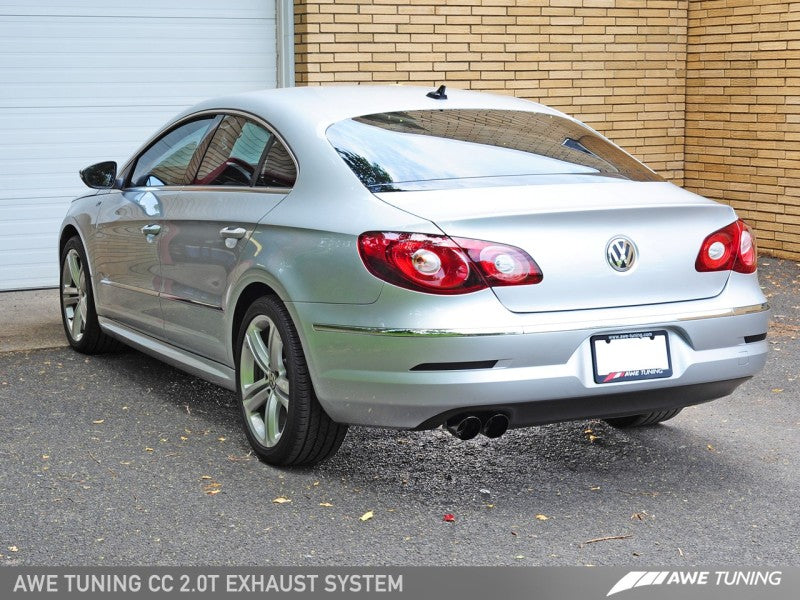 AWE Tuning VW CC 2.0T Touring Edition Performance Exhaust - Diamond Black Tips AWE Tuning VW CC 2.0T Touring Edition Performance Exhaust - Diamond Black Tips