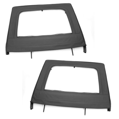 Rugged Ridge Upper Door Kit Rear Black 07-18 4-Dr Jeep Wrangler JK