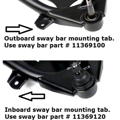 Ridetech 63-87 Chevy C10 2WD Front MuscleBar Sway Bar use with Stock Lower Arms