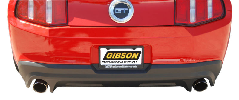 Gibson 11-14 Ford Mustang GT 5.0L 2.5in Axle-Back Dual Exhaust - Stainless Gibson 11-14 Ford Mustang GT 5.0L 2.5in Axle-Back Dual Exhaust - Stainless